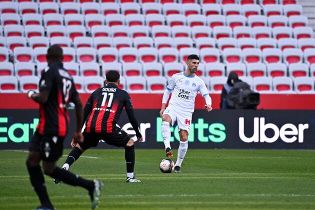 03 ALVARO GONZALEZ (OM) FOOTBALL : Nice vs Marseille - Ligue 1 Uber Eats - 20 03 2021 FEP Panoramic 