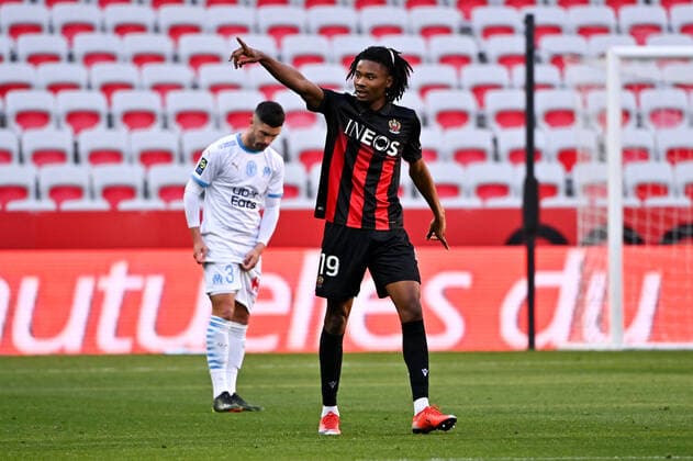 JOIE - FAIR PLAY - 19 KHEPHREN THURAM (NICE) FOOTBALL : Nice vs Marseille - Ligue 1 Uber Eats - 20 03 2021 FEP Panoramic 