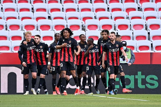 JOIE - FAIR PLAY - 19 KHEPHREN THURAM (NICE) FOOTBALL : Nice vs Marseille - Ligue 1 Uber Eats - 20 03 2021 FEP Panoramic 