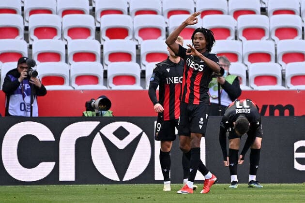 JOIE - FAIR PLAY - 19 KHEPHREN THURAM (NICE) FOOTBALL : Nice vs Marseille - Ligue 1 Uber Eats - 20 03 2021 FEP Panoramic 