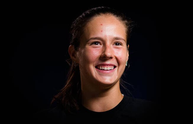 Mandatory Credit: Photo by Rob Prange Shutterstock (11803321cg) Daria Kasatkina of Russia talks to the media after making the final of the 2021 St. Petersburg Ladies Trophy WTA, Tennis Damen 500 tournament WTA St Petersburg Ladies Trophy, Tennis, St Petersburg, Russia - 20 Mar 2021 WTA St Petersburg Ladies Trophy, Tennis, St Petersburg, Russia - 20 Mar 2021  Copyright: xRobxPrange Shutterstockx 11803321cg