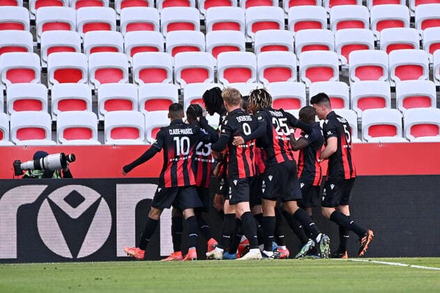 JOIE - FAIR PLAY - EQUIPE DE FOOTBALL DE NICE FOOTBALL : Nice vs Marseille - Ligue 1 Uber Eats - 20 03 2021 FEP Panoramic 