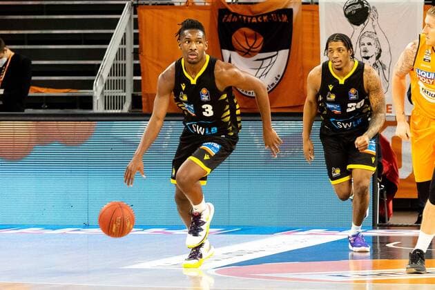 Jaleen Smith MHP Riesen Ludwigsburg 03 GER, Ratiopharm Ulm vs MHP Riesen Ludwigsburg, easycredit 1 Bundesliga Basketball, 24 matchday, season 2020 21, 20 03 2021 Ratiopharm Ulm vs MHP Riesen Ludwigsburg, 1 Basketball Bundesliga New Ulm. Copyright: xEibner-Pressefoto RogerxBuerkex EP_EER