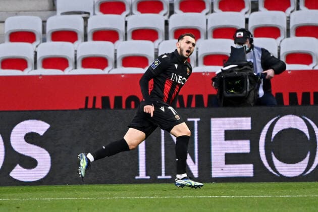 JOIE - 11 AMINE GOUIRI (NICE) FOOTBALL : Nice vs Marseille - Ligue 1 Uber Eats - 20 03 2021 FEP Panoramic 