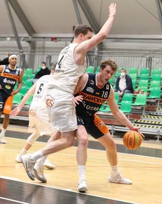 20 03 2021 Basketball Season 2019 2020 2 Bundesliga Pro A 27 Spieltag Nürnberg Falcons Basketball Club NBC Rostock Seawolves DaMa Moritz Sanders 4, Nürnberg Falcons BC NBC Till Gloger 18, Rostock Seawolves