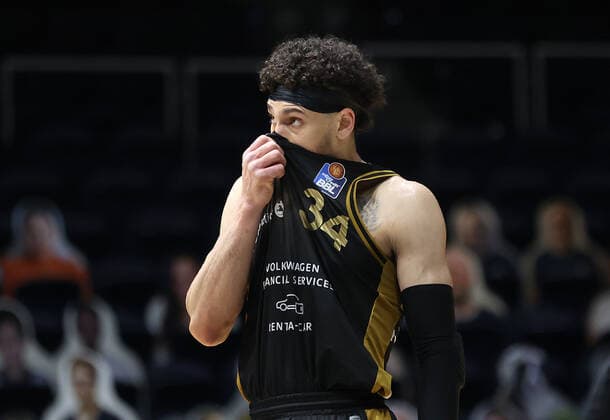 Gavin Schilling Basketball Loewen Braunschweig disappointed