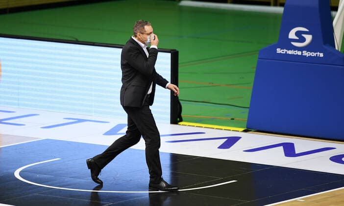 Basketball 2 Bundesliga 2020 2021 7 matchday in Rottenburg at Volksbank Arena 20 03 2021 Tigers Tuebingen wiha Panthers Schwenningen manager Robert Wintermantel Tigers