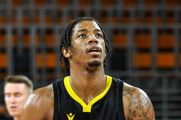 GER, BBL, ratiopharm ulm vs MHP RIESEN Ludwigsburg 20 03 2021, ratiopharm arena, Neu Ulm, GER, BBL, ratiopharm ulm vs MHP RIESEN Ludwigsburg, pictured Desi Rodriguez Ludwigsburg, 20 nordphotoxGmbHx xHafner nph00200