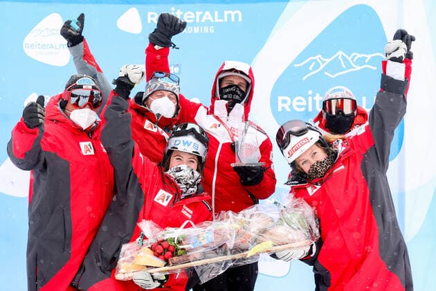 Alpine Skiing, FIS EC Reiteralm, Ladies, Award Ceremony