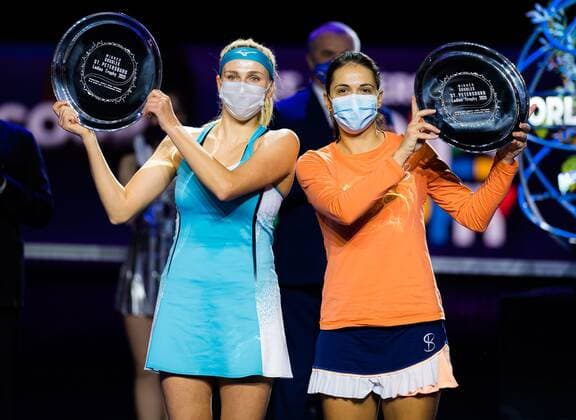 Tennis, WTA tournament, Nadija Kichenok and Raluca Olaru win the doubles final