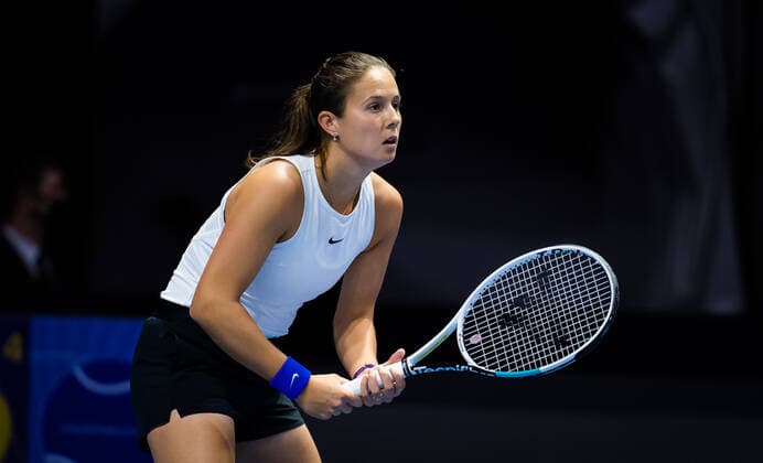 March 21, 2021, ST PETERSBURG, RUSSIA: Daria Kasatkina of Russia in action during the final of the 2021 St. Petersburg Ladies Trophy WTA, Tennis Damen 500 tournament against Margarita Gasparyan of Russia ST PETERSBURG RUSSIA - ZUMAa181 20210321_zaa_a181_017 Copyright: xRobxPrangex