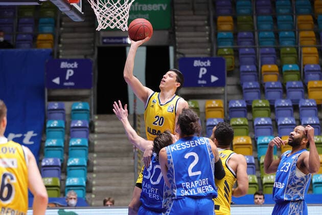 Fraport Skyliners Alba Berlin, easyCredit BBL Simone Fontecchio Alba Berlin, 20 Basketball match of the easyCredit BBL between the Fraport Skyliners and Alba Berlin on 21 March 2021 at the Fraport Arena in Frankfurt am Main , Frankfurt am Main Hesse Germany Fraport Arena