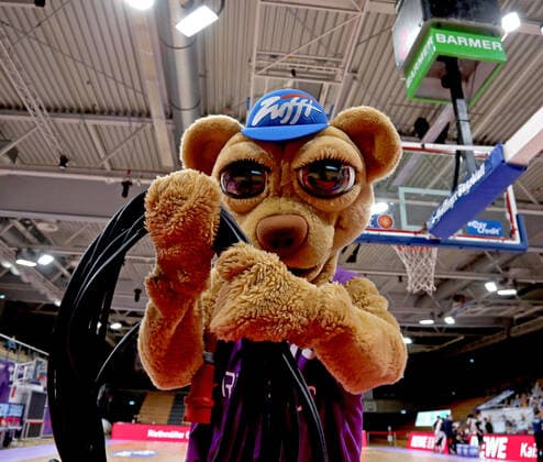 GSD zje123 season 2020 21 Easy credit Basketball Bundesliga BG Göttingen Telekom Baskets Bonn Göttingens mascot Zuffi