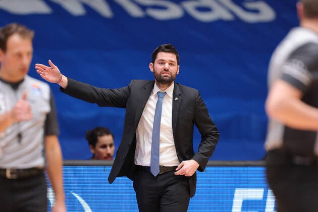 Fraport Skyliners Alba Berlin, easyCredit BBL coach Sebastian Gleim Fraport Skyliners Basketball match of the easyCredit BBL between the Fraport Skyliners and Alba Berlin on 21 March 2021 at the Fraport Arena in Frankfurt am Main , Frankfurt am Main Hesse Germany Fraport Arena