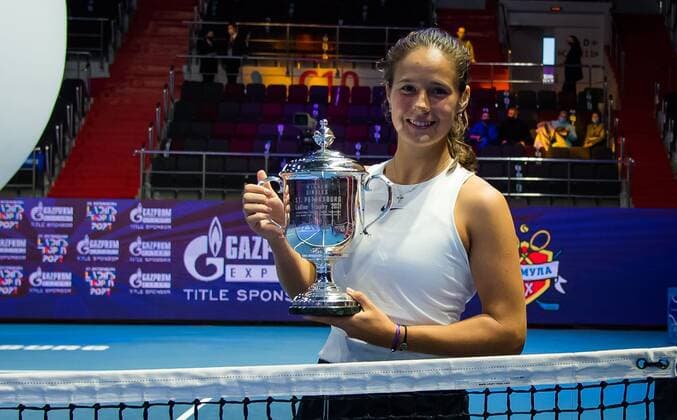 Mandatory Credit: Photo by Rob Prange Shutterstock (11803322ad) Daria Kasatkina of Russia with the champions trophy after winning the final of the 2021 St. Petersburg Ladies Trophy WTA, Tennis Damen 500 tournament WTA St Petersburg Ladies Trophy, Tennis, St Petersburg, Russia - 21 Mar 2021 WTA St Petersburg Ladies Trophy, Tennis, St Petersburg, Russia - 21 Mar 2021  Copyright: xRobxPrange Shutterstockx 11803322ad