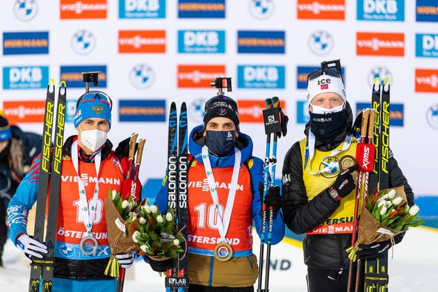 Biathlon, WC Östersund, mass start, award ceremony