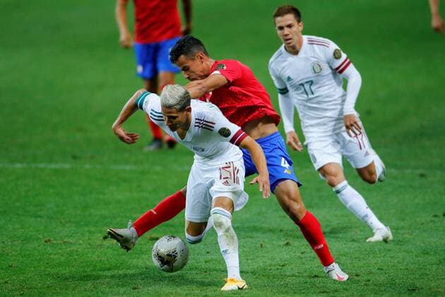 Football, Olympic qualifying, Mexico - Costa Rica