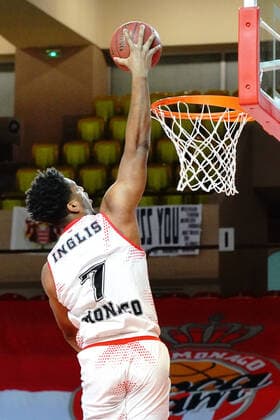 Damien Inglis (AS Monaco) BASKETBALL : Monaco vs FK Buducnost Podgorica - Eurocoupe - Monaco - 23 03 2021 NorbertScanella PanoramiC 
