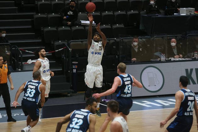 Basketball Germany, 1 Bundesliga, Hamburg Towers Alba Berlin, Hamburg, 23 03 2021 Terry Allen Towers Hamburg Germany