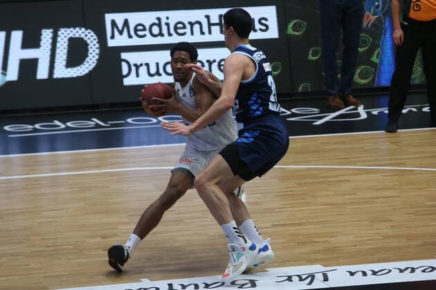 Basketball Germany, 1 Bundesliga, Hamburg Towers Alba Berlin, Hamburg, 23 03 2021 Kameron Taylor Towers, l Hamburg Germany