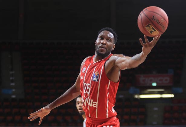 23 03 2021, BBL, FC Bayern Basketball vs Mitteldeutscher BC, Audi Dome, Munich, in picture JaJuan Johnson FCB Basketball
