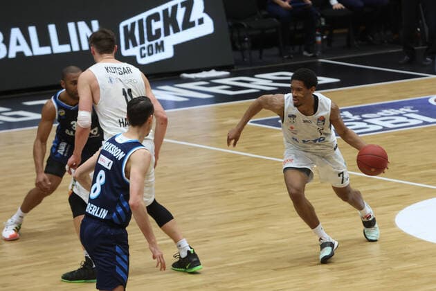 Basketball Germany, 1 Bundesliga, Hamburg Towers Alba Berlin, Hamburg, 23 03 2021 Kameron Taylor Towers Hamburg Germany