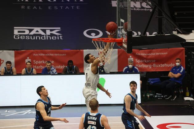 Basketball Germany, 1 Bundesliga, Hamburg Towers Alba Berlin, Hamburg, 23 03 2021 Kameron Taylor Towers Hamburg Germany