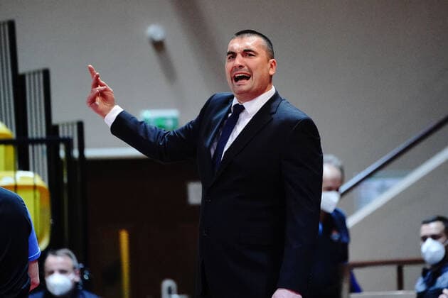Dejan Milojevic (Coach de Buducnost Podgorica) BASKETBALL : Monaco vs FK Buducnost Podgorica - Eurocoupe - Monaco - 23 03 2021 NorbertScanella PanoramiC 
