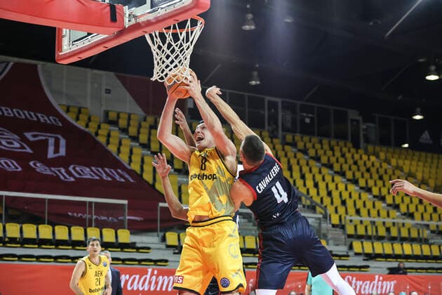 Jonas Maciulis 8 SIG Strasbourg vs AEK Basketball Champions League BASKETBALL : SIG Strasbourg vs AEK Athenes - 23 03 2021 ElyxandroCEGARRA PANORAMIC 