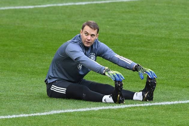 Football training national team on 23 03 2021 at Merkur Spiel Arena in Düsseldorf Manuel Neuer Germany DFB regulations prohibit any use of photographs as image sequences and or quasi video xHDx