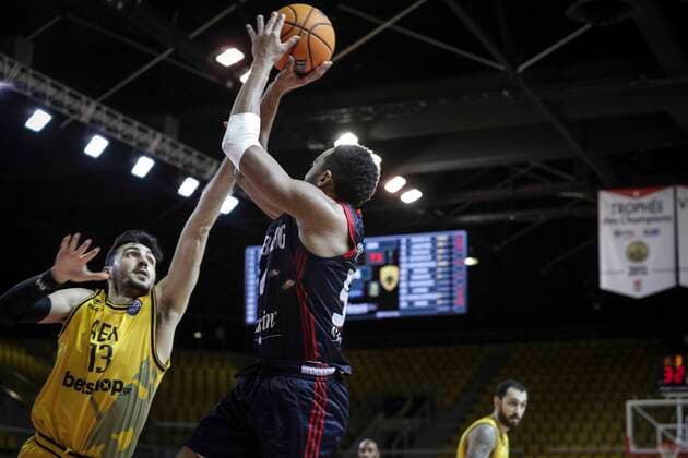 Bonzie Colson 50 SIG Strasbourg vs AEK Basketball Champions League BASKET BALL : SIG Strasbourg vs AEK Athenes Basketball - Ligue des Champions - 23 03 2021 ElyxandroCEGARRA PANORAMIC 