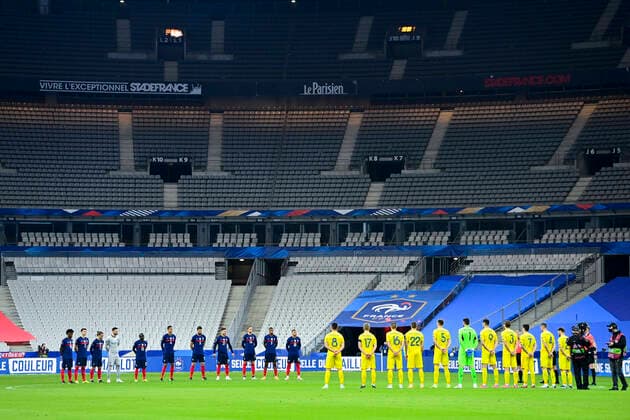 Tous contre le Racisme FOOTBALL : France vs Ukraine - Eliminatoires coupe du Monde 2022 - 24 03 2021 JBAutissier Panoramic 