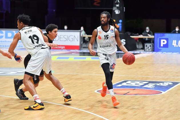 Chemnitz, Germany 24 March 2021 BBL 2020 2021 Niners Chemnitz vs Basketball Loewen Braunschweig Marcus Thornton Chemnitz Chemnitz Fair Saxony Copyright: xFotostandx xDostmannx
