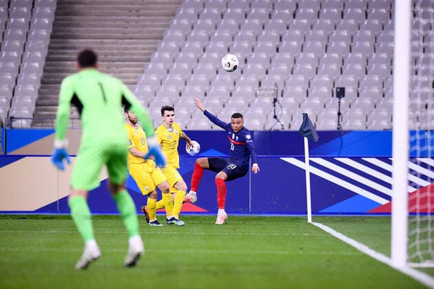 10 KYLIAN MBAPPE (FRA) FOOTBALL : France vs Ukraine - Qualifications Coupe du Monde 2022 - 24 03 2021 FEP Panoramic 