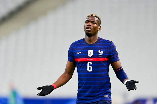 deception de Paul Pogba (France) FOOTBALL : France vs Ukraine - Eliminatoires coupe du Monde 2022 - 24 03 2021 JBAutissier Panoramic 