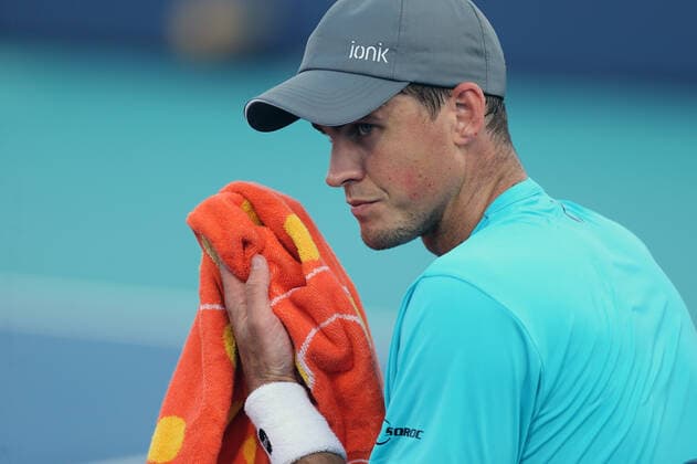 Tennis, Vasek Pospisil berates ATP chief Andrea Gaudenzi during a match - archive photos