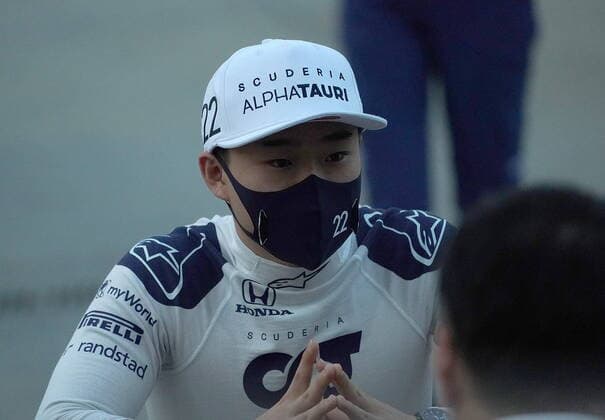 Formula 1 Gulf Air Bahrain Grand Prix 2021 25 03 2021, Bahrain International Circuit, Sakhir, Formula 1 Gulf Air Bahrain Grand Prix 2021 ,in the picture Yuki Tsunoda JPN 22 , Scuderia AlphaTauri Honda nordphotoxGmbHx xBratic nph00250
