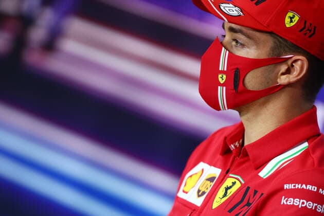 F1 Grand Prix of Bahrain 16 Charles Leclerc (MON, Scuderia Ferrari Mission Winnow), F1 Grand Prix of Bahrain at Bahrain International Circuit on March 25, 2021 in Sakhir, Bahrain. (Photo by Dan Istitene Formula 1 Getty Images FIA Pool via HOCH ZWEI) Sakhir Bahrain International Circuit Bahrain Poolfoto HOCH ZWEI Pool Formula 1 via Get ,EDITORIAL USE ONLY
