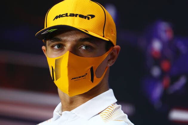 F1 Grand Prix of Bahrain 4 Lando Norris (GBR, McLaren F1 Team), F1 Grand Prix of Bahrain at Bahrain International Circuit on March 25, 2021 in Sakhir, Bahrain. (Photo by Dan Istitene Formula 1 Getty Images FIA Pool via HOCH ZWEI) Sakhir Bahrain International Circuit Bahrain Poolfoto HOCH ZWEI Pool Formula 1 via Get ,EDITORIAL USE ONLY
