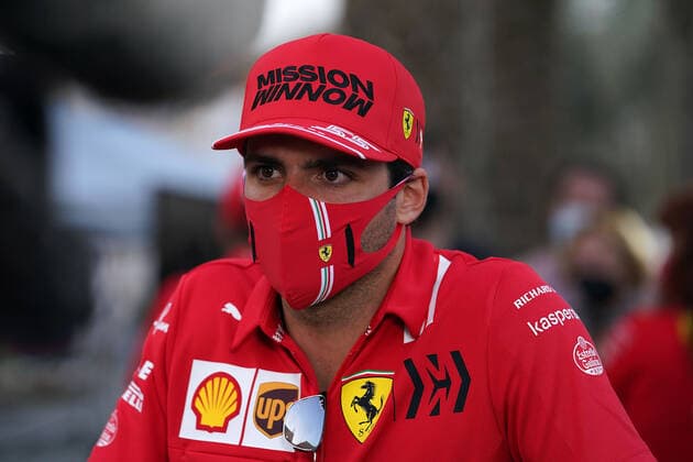 F1 Grand Prix of Bahrain 55 Carlos Sainz (ESP, Scuderia Ferrari Mission Winnow), F1 Grand Prix of Bahrain at Bahrain International Circuit on March 25, 2021 in Sakhir, Bahrain. (Photo by COLOMBO IMAGES FIA Pool via HOCH ZWEI) Sakhir Bahrain Poolfoto HOCH ZWEI Pool COLOMBO IMAGES ,EDITORIAL USE ONLY