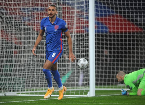 Football - 2022 FIFA World Cup, WM, Weltmeisterschaft, Fussball - European Qualifying - Group I - England vs San Marino - Wembley Stadium Dominic Calvert - Lewin of England celebrates scoring goal no 2 