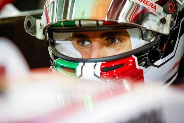 GIOVINAZZI Antonio (ita), Alfa Romeo Racing ORLEN C41, portrait during Formula 1 Gulf Air Bahrain Grand Prix 2021 from March 26 to 28, 2021 on the Bahrain International Circuit, in Sakhir, Bahrain FORMULE 1 : Grand prix du Bahrein - Sakhir - 26 03 2021 DPPI Panoramic 