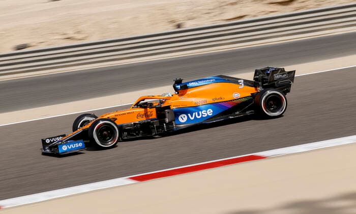 3 Daniel Ricciardo AUS, McLaren F1 Team , F1 Grand Prix of Bahrain at Bahrain International Circuit on March 26, 2021 in Sakhir, Bahrain Photo by HOCH ZWEI Sakhir Bahrain