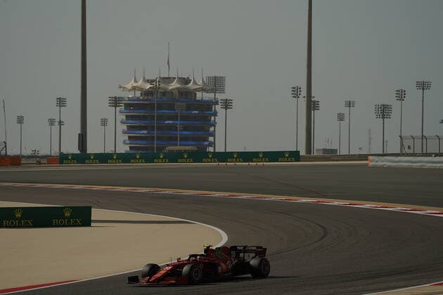 Formula 1 Gulf Air Bahrain Grand Prix 2021 26 03 2021, Bahrain International Circuit, Sakhir, Formula 1 Gulf Air Bahrain Grand Prix 2021 ,in the picture Carlos Sainz Jr ESP 55 , Scuderia Ferrari Mission Winnow nordphotoxGmbHx xBratic nph00250