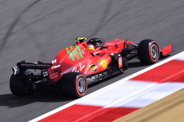 SAINZ Carlos jr Scuderia Ferrari F1 Team FIA Formula 1 Season 2021 in Bahrain 1 Day On 26 03 2021 Bahrain International Circuit As Sachir
