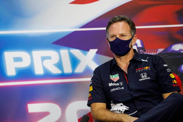 F1 Grand Prix of Bahrain Christian Horner (GBR, Red Bull Racing), F1 Grand Prix of Bahrain at Bahrain International Circuit on March 26, 2021 in Sakhir, Bahrain. (Photo by Frederic Le Floc h DPPI FIA Pool via HOCH ZWEI) Sakhir Bahrain Poolfoto HOCH ZWEI Pool FrÃ dÃ ric Le Flo ,EDITORIAL USE ONLY