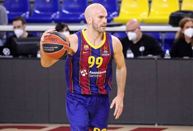 March 26, 2021, Barcelona, Catalonia, Spain Nick Calathes during the match betweeen FC Barcelona and Alba Berlin, corresponding to the week 31 of the Euroleague, played at the Palau Blaugrana Photo JGS Cordon Press Cordon Press  xx xx