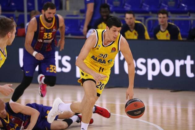 March 26, 2021, Barcelona, Catalonia, Spain Simone Fontecchio during the match betweeen FC Barcelona and Alba Berlin, corresponding to the week 31 of the Euroleague, played at the Palau Blaugrana Photo JGS Cordon Press Cordon Press  xx xx
