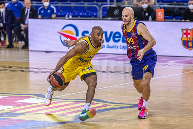 Euroliga F C Barcelona Alba Berlin Temporada Regular 2020 21 Ronda 31 33, JAYSON GRANGER, Alba Berlin, 99, Calathes Nick, F C Barcelona,, FC BARCELONA ALBA BERLÃN 26 DE MARZO DE 2021, HORA LOCAL 21 00 PALAU BLAUGRANA Ãrbitros LATISEVS, OLEGS BISSANG, JOSE KARDUM, LUKA Copyright: xBEAUTIFULxSPORTS Cuadradox