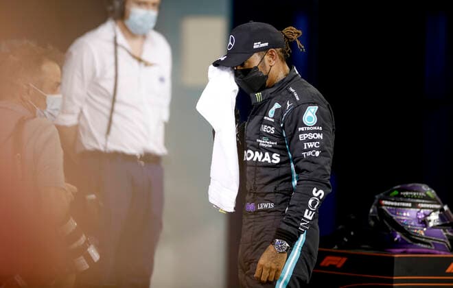 44 Lewis Hamilton GBR, Mercedes AMG Petronas F1 Team , F1 Grand Prix of Bahrain at Bahrain International Circuit on March 27, 2021 in Sakhir, Bahrain Photo by HOCH ZWEI Sakhir Bahrain